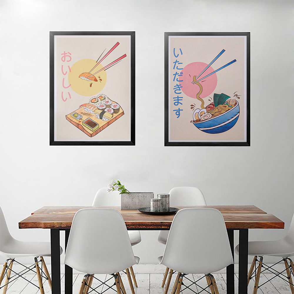 Japanese Restaurant Lifestyle - Japanese Style Kitchen Food Posters and