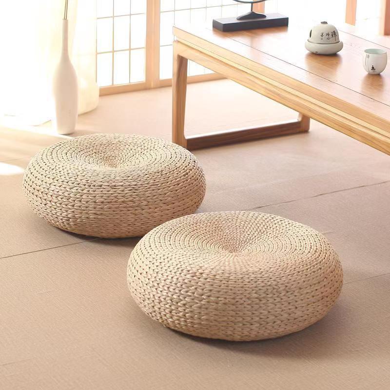 Tatami Mat Rush - Handmade Natural Rush Floor Cushion Tatami