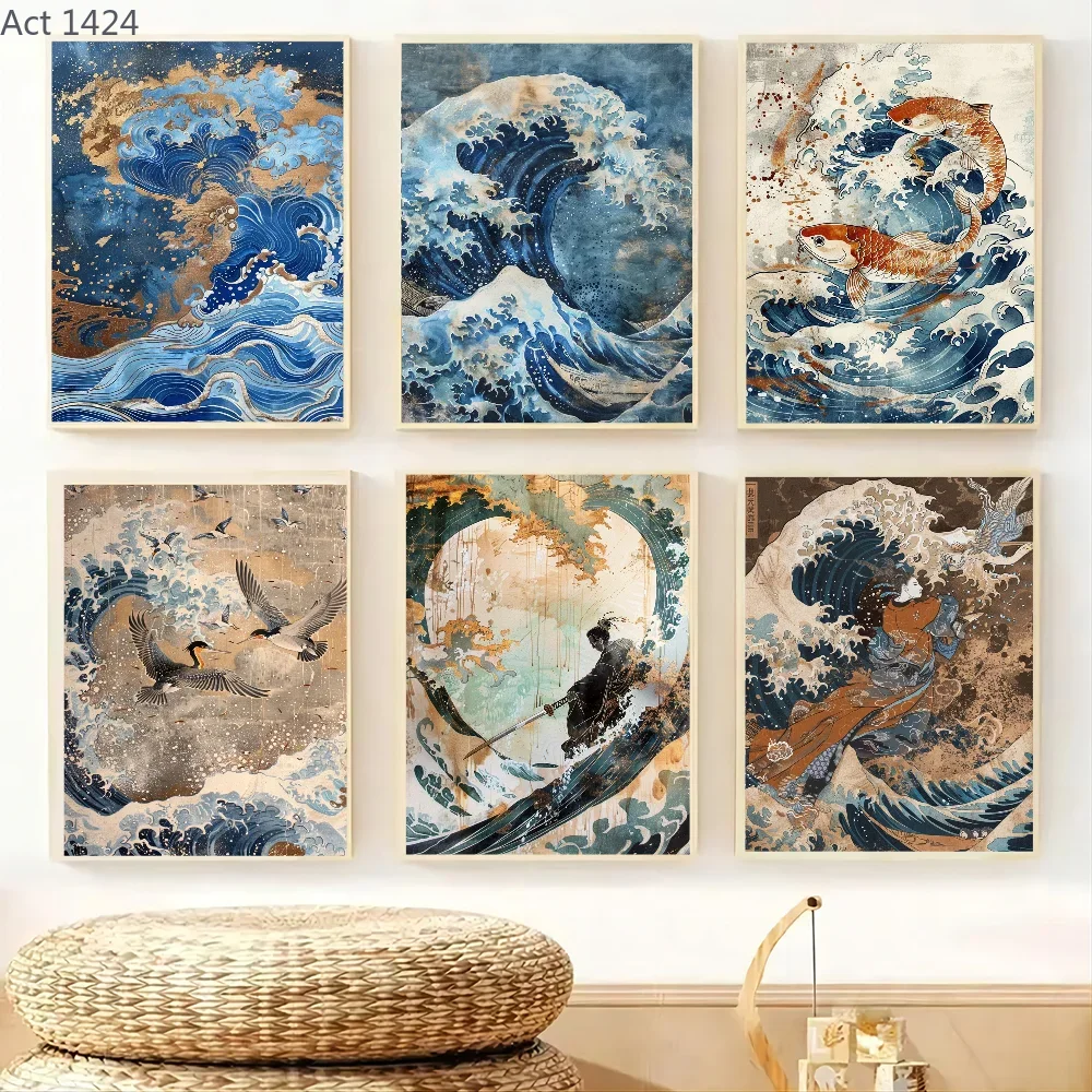 Japanese Restaurant Lifestyle - 1pc frameless Japanese Style Poster Paper