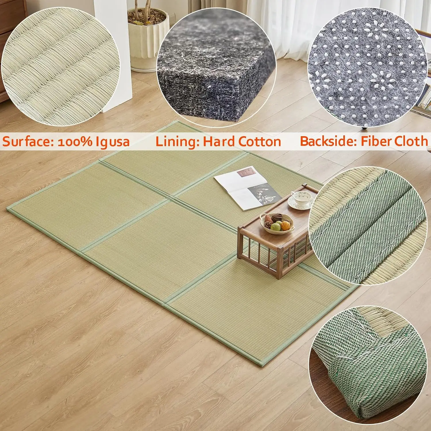 Natural Rush Grass Floor Tatam - Tatami Mat Rush ulasan dan harga