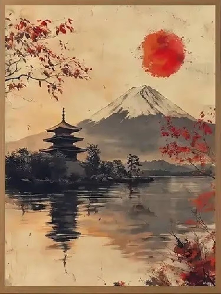 Oil Painting By Numbers Japane - Japanese Lifestyle Game ulasan dan harga