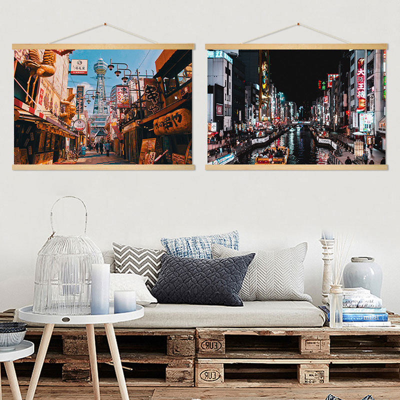 Japanese street scene hanging  - Japanese Restaurant Lifestyle ulasan dan harga
