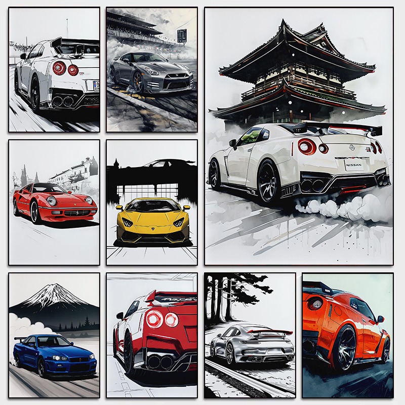Japanese Style Supercar Wall A - Japanese Luxury Lifestyle ulasan dan harga