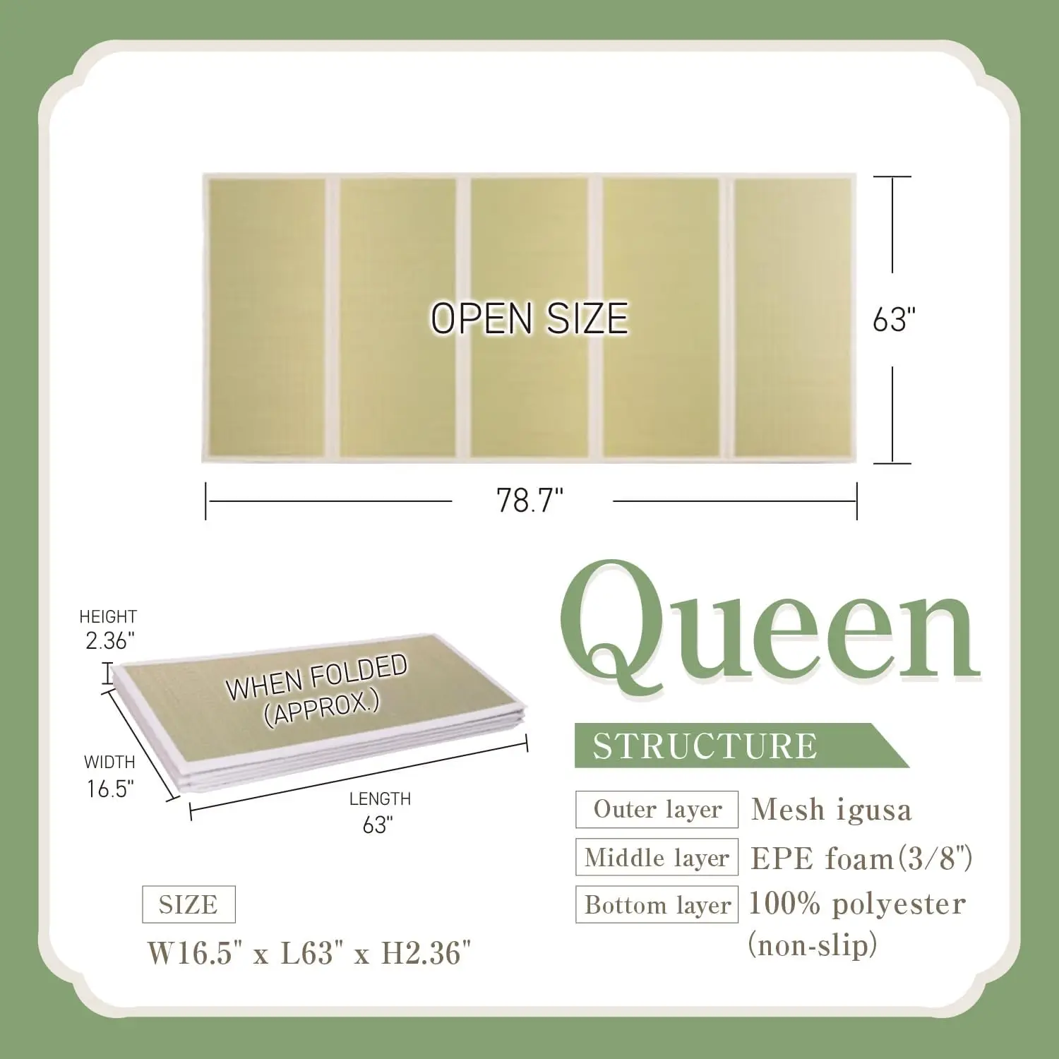 BestsellerJapanese Tatami Mat, - Tatami Mat Rush ulasan dan harga