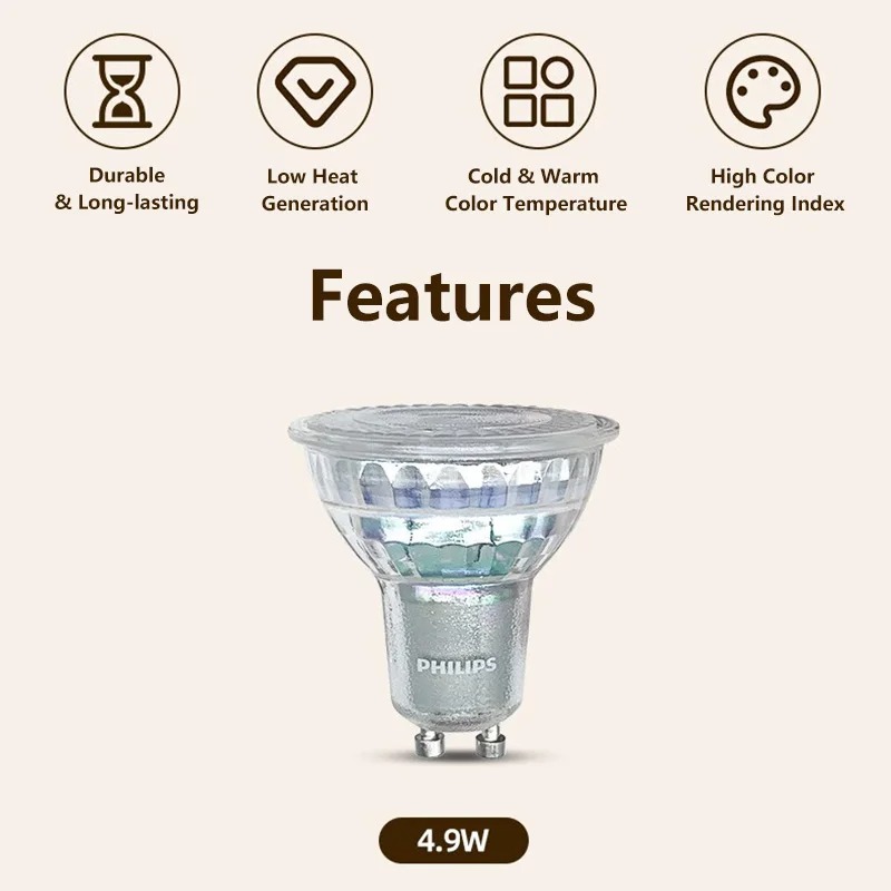Philips 4.6W Essential LED Rec - Philips Bulb Led Classic ulasan dan harga